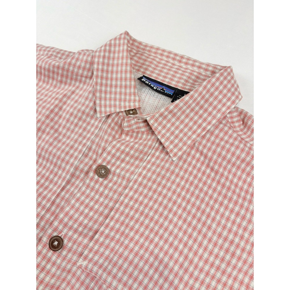 Patagonia Plaid Long Sleeve Shirt Fishing Outdoor Men's Size Medium
